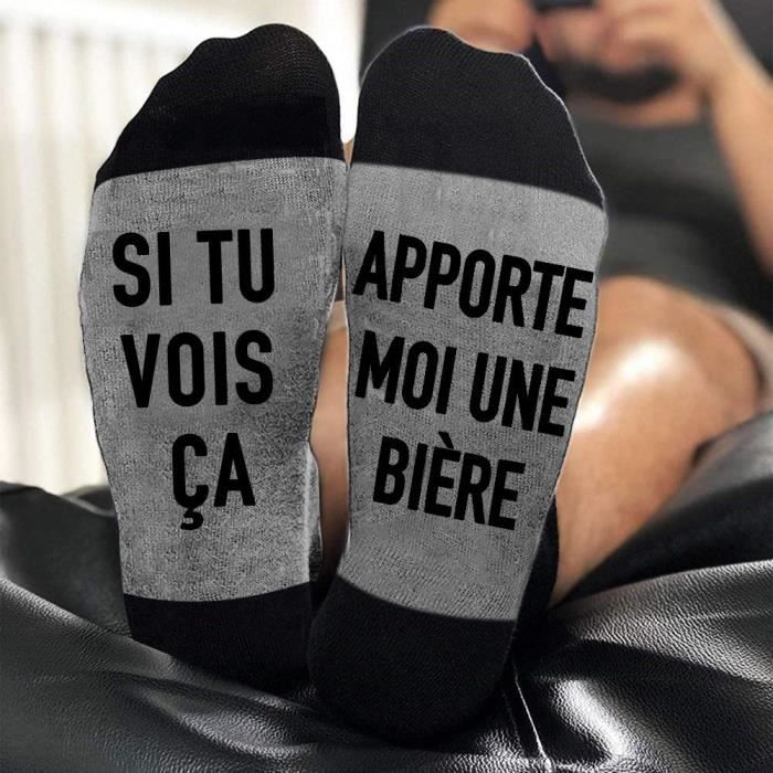 Chaussette Humour Bière  Mes Chaussettes Fantaisie