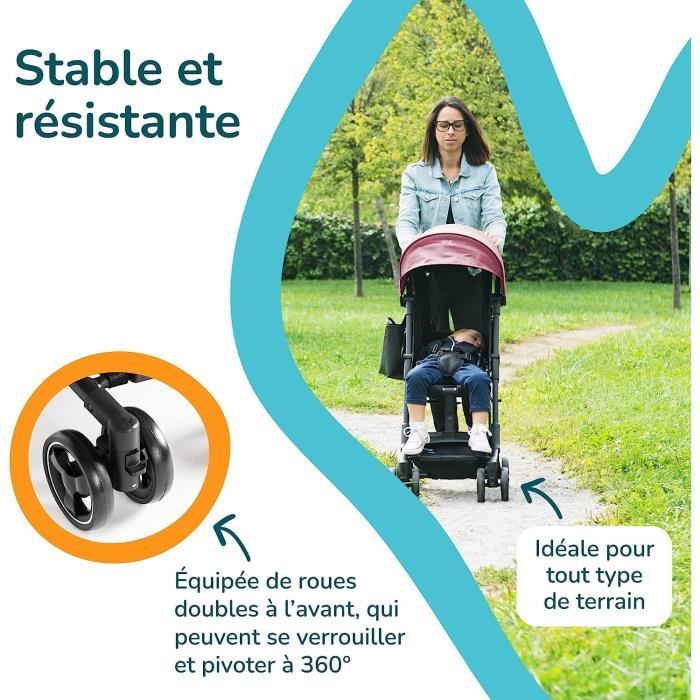 TRINITY Light Poussette Ultra Légère 5kg Ultra Compacte Format bagage  cabine Avion 0/3ans - Cdiscount Puériculture & Eveil bébé