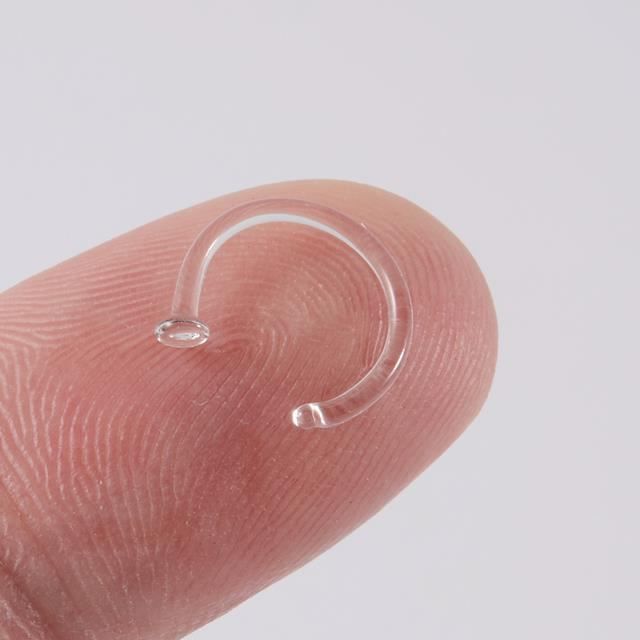 24 Anneaux De Nez Transparents Acrylique - Calibre 18, Diamètres 6/8/10/12 Mm, Pour Piercing, Hypoallergénique, Sans Gemme, Unisexe - 4