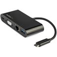 StarTech.com Adaptateur multiport USB-C pour ordinateur portable - VGA, USB 3.0, GbE et Power Delivery 60W (DKT30CVAGPD)-4