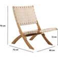 Lot de 2 fauteuils de jardin VERONE en bois d’acacia FSC et corde naturelle-5