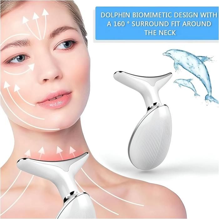 Appareil LED Micro-courant Pour Raffermir La Peau Du Visage Et Du Cou - Neuf Générique