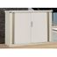 Armoire De Jardin En Acier Galvanise Creme 0 87m M155 Dim 151