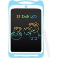 Tablette d'Ecriture LCD Enfant AGPTEK 12” - Ardoise Magique Coloré - Bleu-0