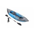 Kayak gonflable 1 place Surge Elite™ 3,05 m Hydro-Force™ - BESTWAY - Blanc - Adulte - 200 kg - Gonflable-0