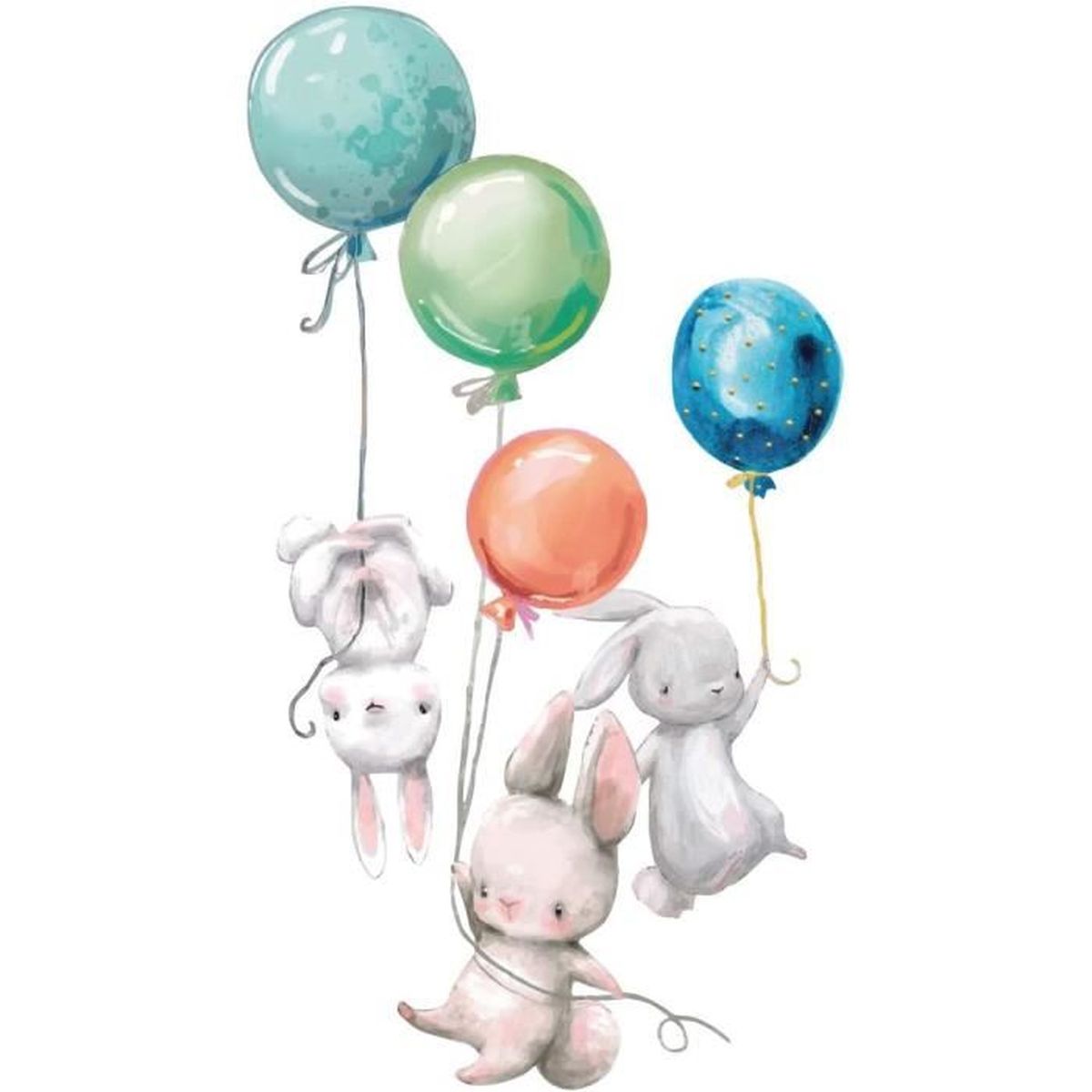 Stickers Muraux Aquarelle Animaux Autocollants Pour Chambre D Enfant Chambre De Bebe Salle De Jeux Cdiscount Maison