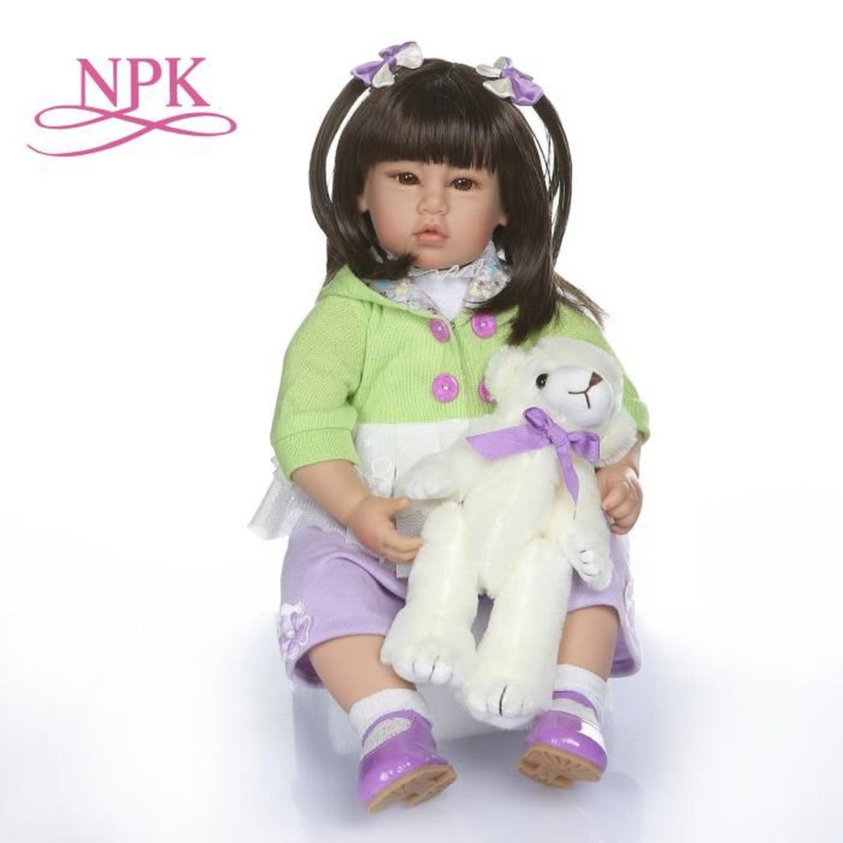Npk 50 Cm Reel Bebe Taille Longue Cheveux Raides Princesse Reborn Enfant En Bas Age Fille Poupee Asiatique Bebe Poupee Reborn Jouets Achat Vente Poupee Cdiscount