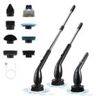 INKINT Brosse de Nettoyage Electrique avec LED Display,7 Têtes de Brosse 2 Vitesses,pour Salle de Bain,carrelage,Baignoire,Cuisine