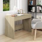 XIAOMI Bureau en aggloméré chêne sonoma - The Living Store - 101x50x76,5 cm - Blanc - Beige