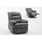 HABITAT ET JARDIN Fauteuil relax "Buckingham" - 85 x 93 x 100 cm - Gris clair