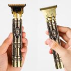 QINGQUE Tondeuse Cheveux Tondeuse Multiusages Tondeuse à Barbe Tondeuses à Tête Chauve Kit, Tête de Bouddha Or