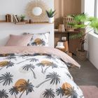 TODAY Parure de lit SUNSHINE 5.47 - 2 personnes - 240 x 260 cm coton - Imprimé Blanc Jungle TODAY