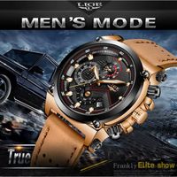 Superbe Montre De Luxe Sport Top Qualité Homme top marque CUIR Date Chronograph Militaire Etanche nouveauté 2019 2019