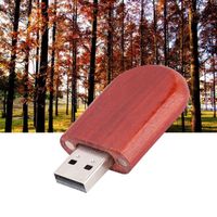 Clé USB en bois de palissandre ovale - Tbest - 8 Go - USB 2.0