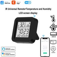 Thermomètre Hygromètre Numérique Intérieur Extérieur WiFi Capteur de température et d'humidité sans fil Télécommande IR