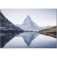 Tableau Panorama Mont Cervin 100x70 cm - Imprimée sur Toile - Tableau