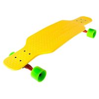 Skateboard SportPlus EZY longboard Rétro - Jaune - Mixte - Occasionnel - Adulte - Freestyle