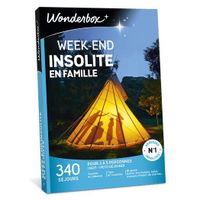 Wonderbox - Coffret cadeau - Week-end insolite en famille - 340 séjours insolites