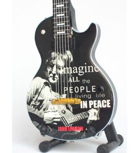 OBJET DÉCORATIF Guitare miniature de type Les Paul de John Lennon 