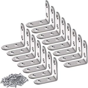 6 Équerres De Support Angle Droit 30x30mm En Métal - Uxcell, Neuves