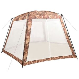 ABRI DE PLAGE LeDivil- Tente de piscine Tissu 590x520x250 cm Camouflage