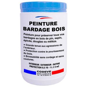 PEINTURE - VERNIS Peinture Bardage Bois - Pot 1 L   - Codeve Bois - 4002 - Violet rouge