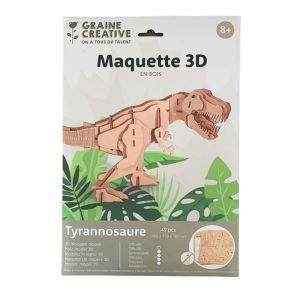 PUZZLE Maquette - Puzzle 3D - Tyrannosaure - 49 pièces - 