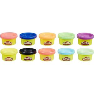 JEU DE PÂTE À MODELER Loisirs Créatifs Play-Doh - 10 pots de Pate A Modeler - Couleurs Party Tube - 28 g chacun