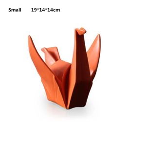 STATUE - STATUETTE Statue deco,Statue d'origami en céramique abstrait