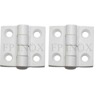Charnière Nylon renforcée Noir 84x27mm Lot de 2 