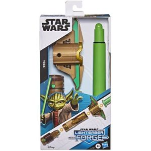 FIGURINE - PERSONNAGE Star Wars Lightsaber Forge, Sabre laser de Yoda à lame verte extensible, jouet de déguisement personnalisable, dès 4 ans