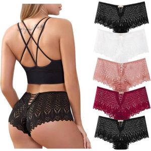 Culotte hipster Culotte femme coton dentelle ou microfibre Cdiscount Pret a Porter