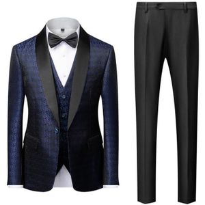 Costume Homme YOUTHUP 2 Pièces - Smoking Slim Fit Revers Châle, Pour Mariage Et Cérémonie