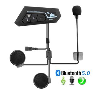 CASQUE - ÉCOUTEURS RUMOCOVO® Casque Bluetooth 5.0 pour moto, écouteur