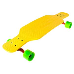 SKATEBOARD - LONGBOARD Skateboard SportPlus EZY longboard Rétro - Jaune - Mixte - Occasionnel - Adulte - Freestyle