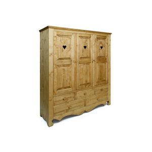Armoire 3 Portes 5 Tiroirs Savoyarde Matera Achat Vente