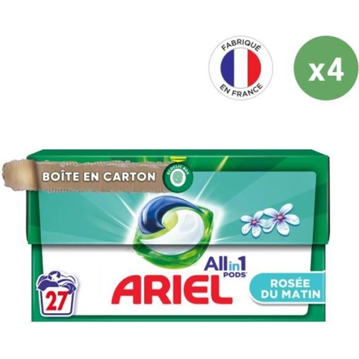 Ariel Touch of Lenor Tout en 1 - 4 x 12 capsules