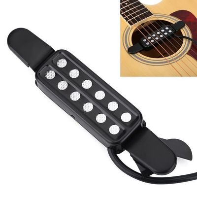 Micro Pour Guitare Acoustique 12 Trous - Bnineteenteam - Avec Contrôle De Volume - Pour Ukulélé, Violon