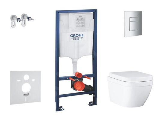 Grohe Solido Set d’installation murale, toilettes et siège Euro Ceramic ...