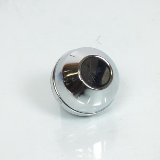 Cache-Moyeu Alliage Noir + Chrome Élégant Pour Fiat 500 - Pièce 51884863 - Diamètre 130 Mm