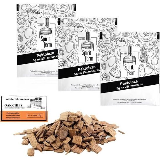 Copeaux De Chêne Croustilles Bois Grillées Kit Vieillissement Whisky
