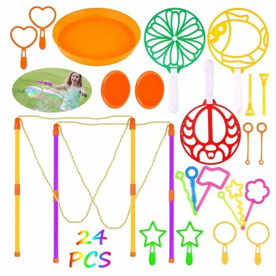 24 Baguettes à Bulles Licorne - 3 Modèles - Pour Fête à Thème - Remplissage Sac Cadeau, Goodies
