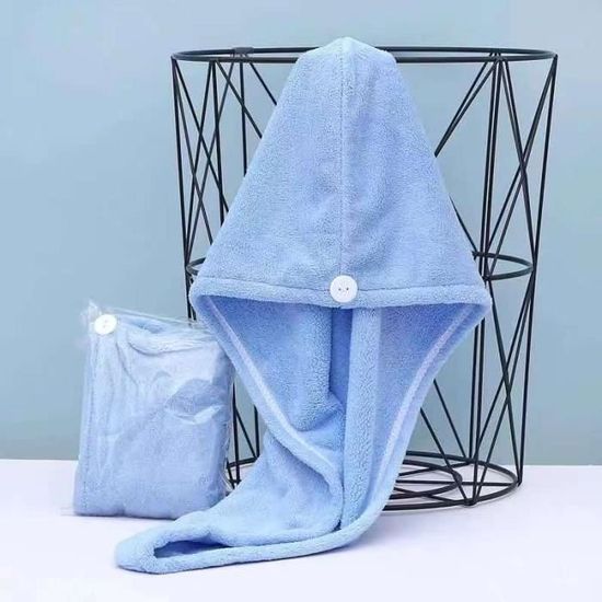Lot De 3 Serviettes Turban En Microfibre - Super Absorbantes, élastiques - 29 X 30 Cm - Pour Cheveux Longs/courts, Lavage Visage