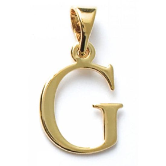 Pendentif Lettre G En Plaqué Or 750/1000 - Bijou Neuf Avec étiquettes - Marque OxcmoBijoux