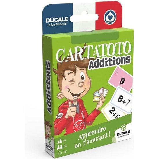 Ducale, le jeu français- Cartatoto Additions-Jeu de Cartes éducatif-Apprendre à Compter