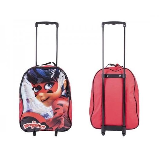 Sac à dos à roulettes Miraculous Ladybug 30 CM Cartable maternelle