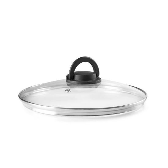 Couvercle Cuisine Ibili Couvercle En Verre Ibili 28 Cm Avec Poignée Pliante | Transparent | Pour Poêles Et Casseroles | Pratique Et Sûr Couvercle Transparent