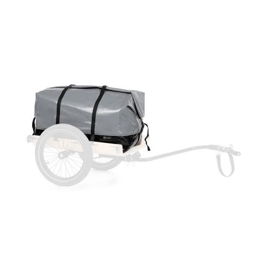 Sac de transport étanche pour remorque de vélo - Klarfit - Companion - 120 litres - gris