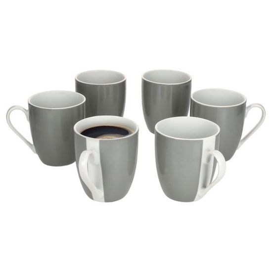 MamboCat Viola Service de table 30 pièces en porcelaine avec décor floral pour 6 personnes I 6 tasses de 170 ml, 6 soucoupes, assiettes à gâteau, assiettes creuses et assiettes plates