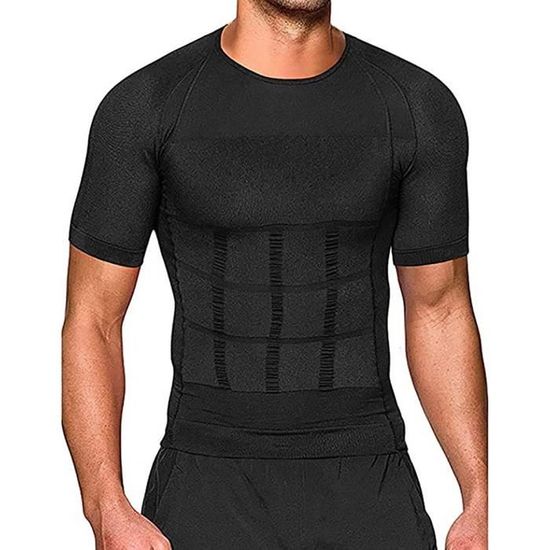 T Shirt Amincissant Homme T Shirt Minceur Body Shaper Sculptant